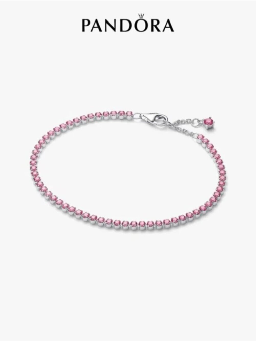 Pandora Pink Small Tennis Bracelet